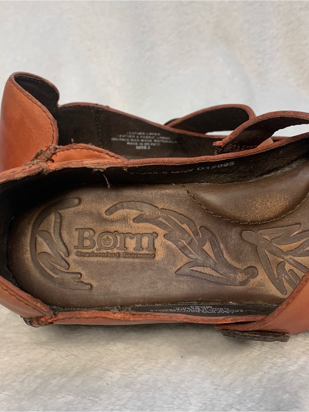 Born Aronica Mary Jane’s Comfort Casual Leather Dress Shoes Size 7.5 - Picture 8 of 10